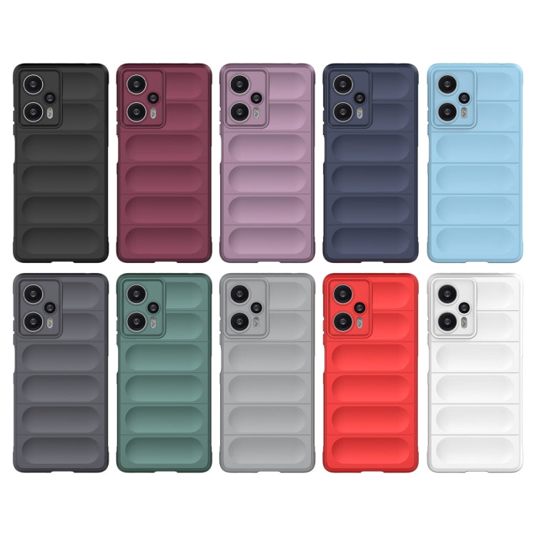 For Xiaomi Redmi Note 12 Turbo Magic Shield TPU + Flannel Phone Case(Dark Grey) - free shipping - PMC TechLife - Order now!
