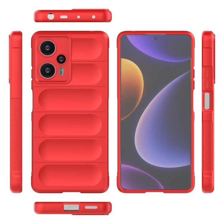For Xiaomi Redmi Note 12 Turbo Magic Shield TPU + Flannel Phone Case(Dark Grey) - free shipping - PMC TechLife - Order now!