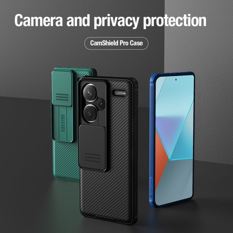 For Xiaomi Redmi Note 13 Pro+ 5G NILLKIN CamShield Pro PC Phone Case(Green) - free shipping - PMC TechLife - Order now!
