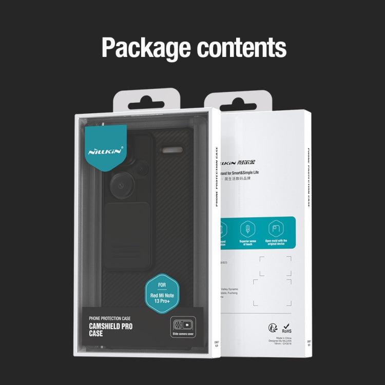 For Xiaomi Redmi Note 13 Pro+ 5G NILLKIN CamShield Pro PC Phone Case(Green) - free shipping - PMC TechLife - Order now!