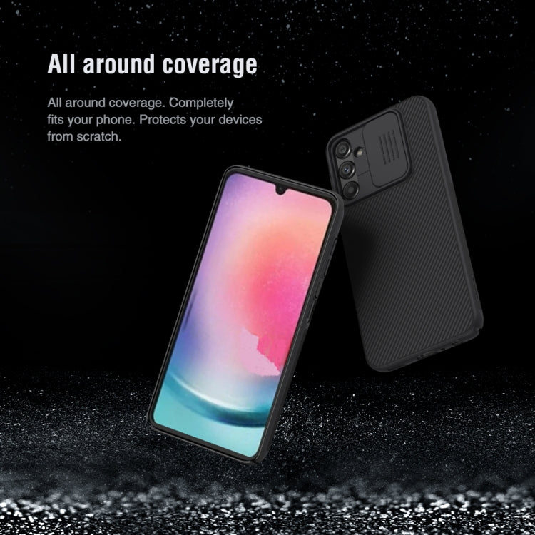 For Samsung Galaxy A24 4G NILLKIN Black Mirror Series Camshield PC Phone Case(Blue) - Galaxy Phone Cases by NILLKIN | Online Shopping South Africa | PMC TechLife | Buy Now Pay Later Mobicred