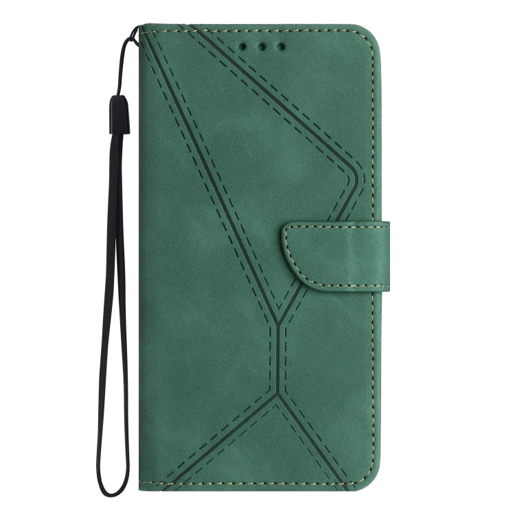 For Samsung Galaxy S23 Ultra 5G Stitching Embossed Leather Phone Case(Green) - Galaxy S23 Ultra 5G Cases by PMC TechLife | Online Shopping South Africa | PMC TechLife | Buy Now Pay Later Mobicred