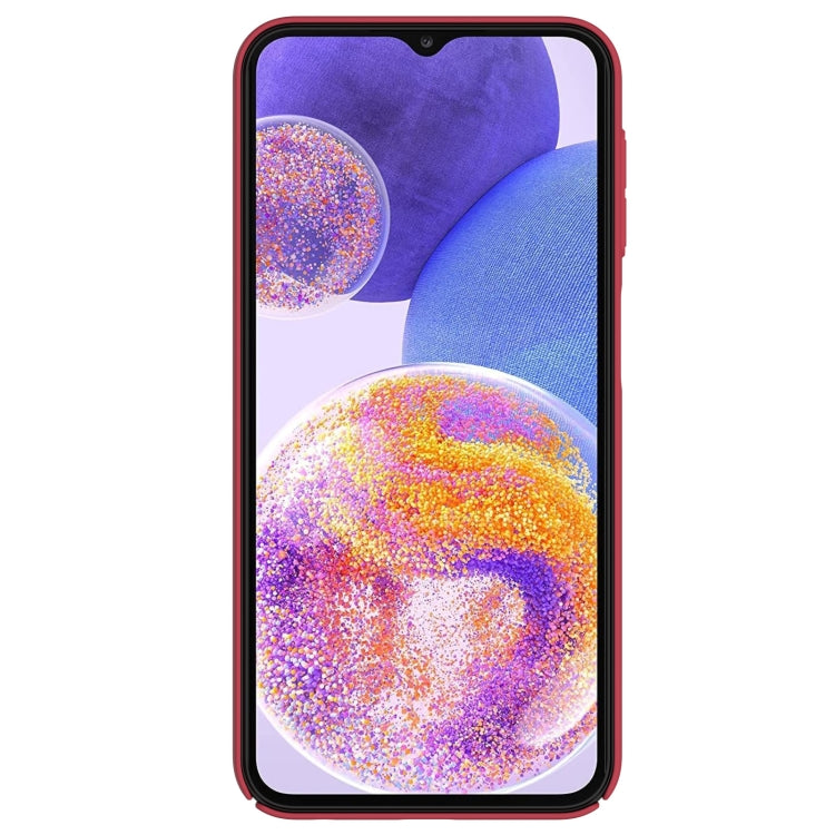 For Samsung Galaxy A24 4G NILLKIN Frosted PC Phone Case(Red) - Galaxy Phone Cases by NILLKIN | Online Shopping South Africa | PMC TechLife | Buy Now Pay Later Mobicred