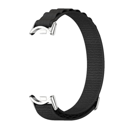 For Xiaomi Mi Band 8 Mijobs Nylon Breathable Watch Band(Black Silver) -  by MIJOBS | Online Shopping South Africa | PMC Jewellery