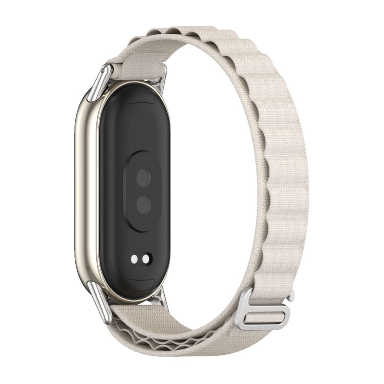For Xiaomi Smart Band 10 / 9 / 8 Mijobs Nylon Breathable Watch Band(Grey Silver) - free shipping - PMC TechLife - Order now!