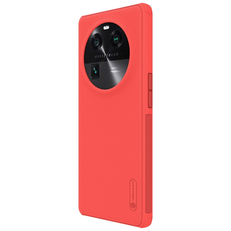For OPPO Find X6 NILLKIN Frosted Shield Pro PC + TPU Phone Case(Red) - OPPO Cases by NILLKIN | Online Shopping South Africa | PMC TechLife | Buy Now Pay Later Mobicred