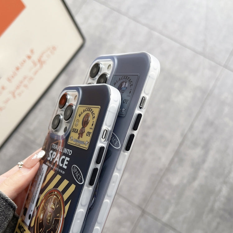 For iPhone 12 Pro Max Dual-side IMD Astronaut Frosted Phone Case(Black Gold) - free shipping - PMC TechLife - Order now!