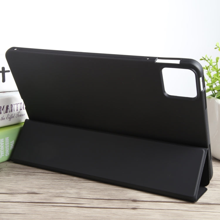 For Xiaomi Pad 6 / Pad 6 Pro Three-fold Holder Flip Tablet Leather Case(Black) - free shipping - PMC TechLife - Order now!