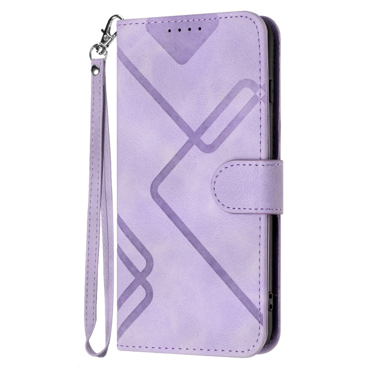 For Honor 10 Lite Line Pattern Skin Feel Leather Phone Case(Light Purple) - free shipping - PMC TechLife - Order now!