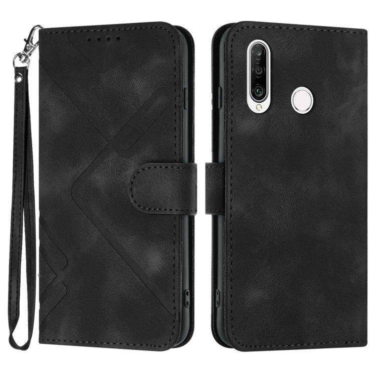 For Honor 20S Russia /20 lite Russia  Line Pattern Skin Feel Leather Phone Case(Black) - free shipping - PMC TechLife - Order now!