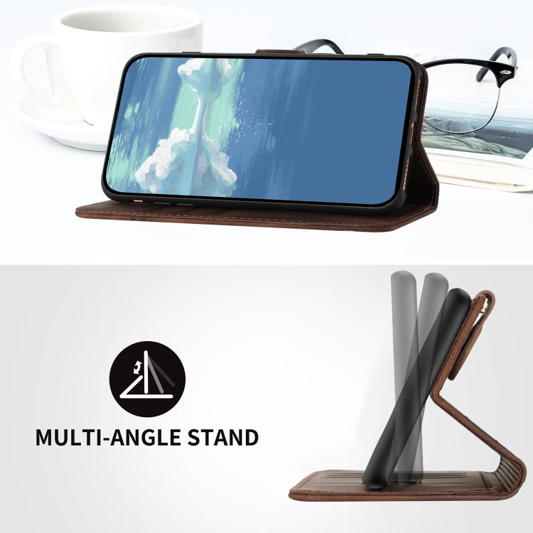 For Honor X8 4G/X30i/Play6T Pro Line Pattern Skin Feel Leather Phone Case(Coffee) - free shipping - PMC TechLife - Order now!