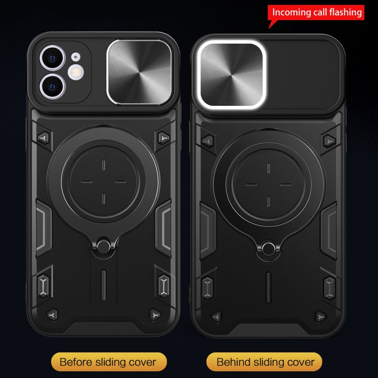 For iPhone 11 CD Texture Sliding Camshield Magnetic Holder Phone Case(Red) - free shipping - PMC TechLife - Order now!