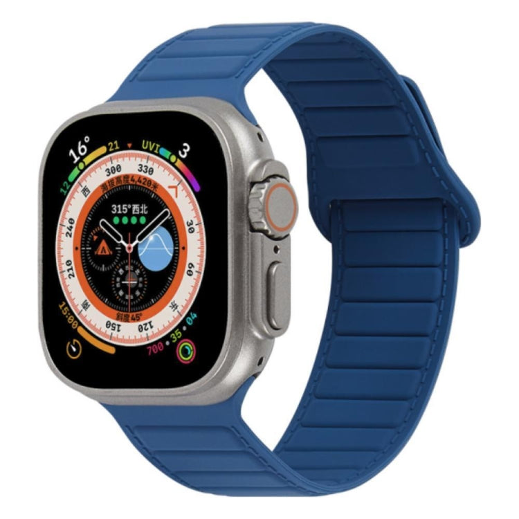 For Apple Watch SE 44mm Loop Magnetic Silicone Watch Band(Midnight Blue) - Watch Bands by PMC TechLife | Online Shopping South Africa | PMC TechLife