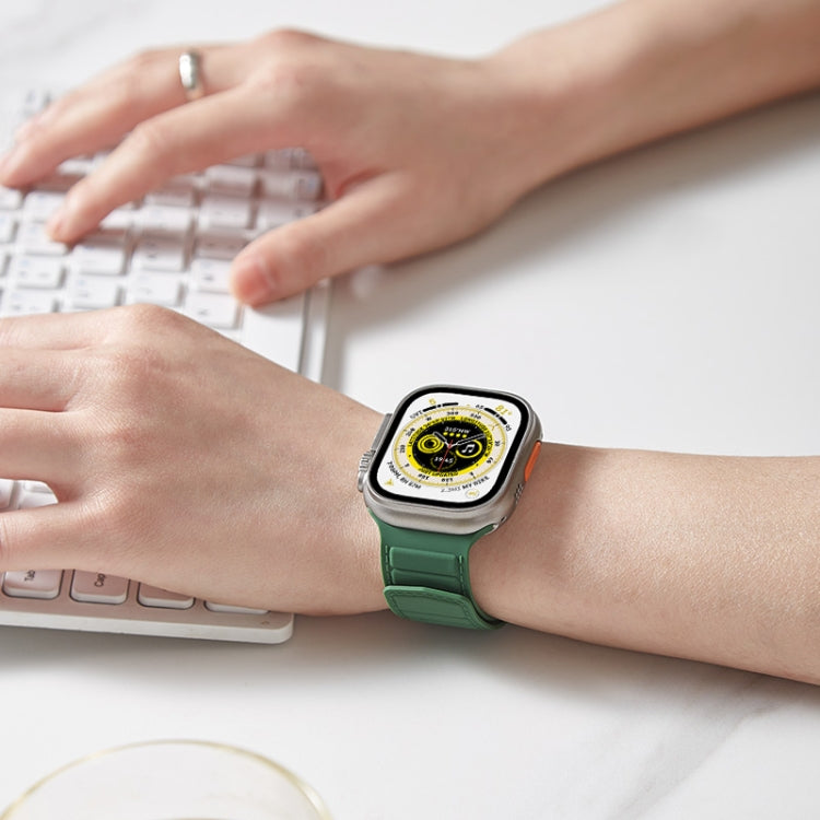 For Apple Watch Ultra 49mm Loop Magnetic Silicone Watch Band(Midnight Blue) - Watch Bands by PMC TechLife | Online Shopping South Africa | PMC TechLife