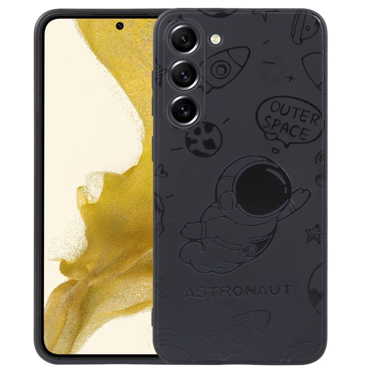 For Samsung Galaxy A81 Astronaut Pattern Silicone Straight Edge Phone Case(Flying Astronaut-Black) - free shipping - PMC TechLife - Order now!
