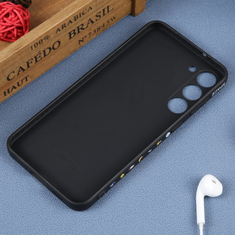 For Samsung Galaxy A51 Astronaut Pattern Silicone Straight Edge Phone Case(Planet Landing-Black) - free shipping - PMC TechLife - Order now!