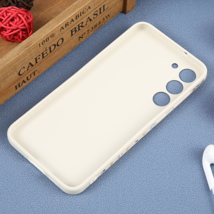 For Samsung Galaxy A50 Astronaut Pattern Silicone Straight Edge Phone Case(Planet Landing-White) - free shipping - PMC TechLife - Order now!