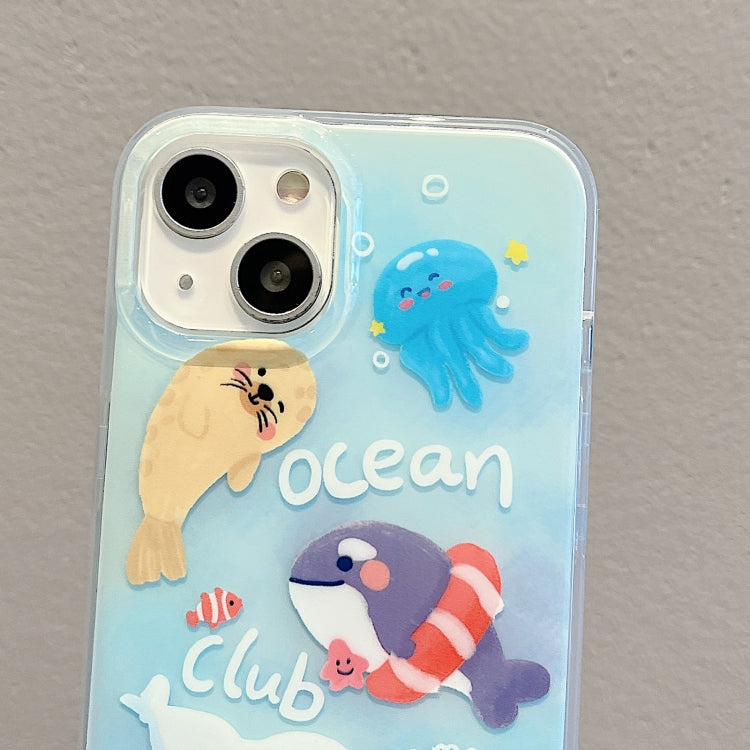 For iPhone 13 Pro IMD Cute Animal Pattern Phone Case(Seal) - free shipping - PMC TechLife - Order now!