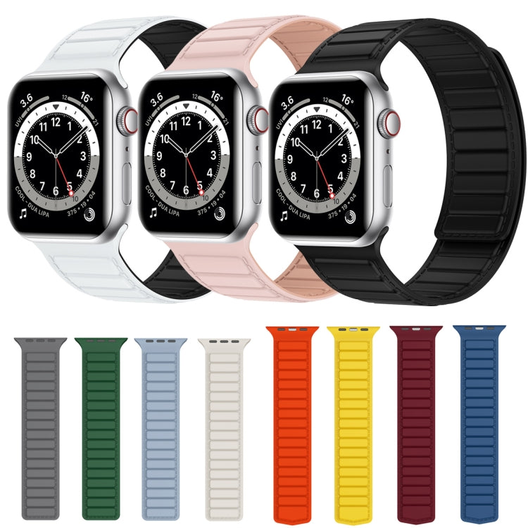 Magnetic Silicone Watch Band For Apple Watch SE 40mm(Pink) - Watch Bands by PMC Jewellery | Online Shopping South Africa | PMC Jewellery