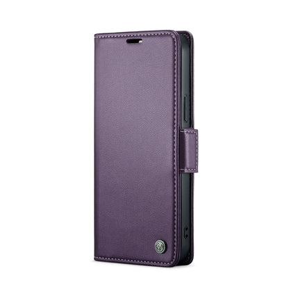 For iPhone 12 mini CaseMe 023 Butterfly Buckle Litchi Texture RFID Anti-theft Leather Phone Case(Pearly Purple) - iPhone 12 mini Cases by CaseMe | Online Shopping South Africa | PMC Jewellery