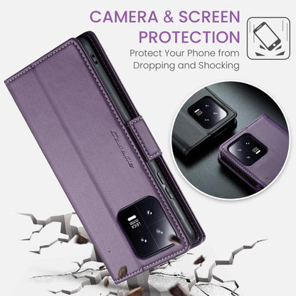 For Xiaomi 13 CaseMe 023 Butterfly Buckle Litchi Texture RFID Anti-theft Leather Phone Case(Pearly Purple) - 13 Cases by CaseMe | Online Shopping South Africa | PMC Jewellery