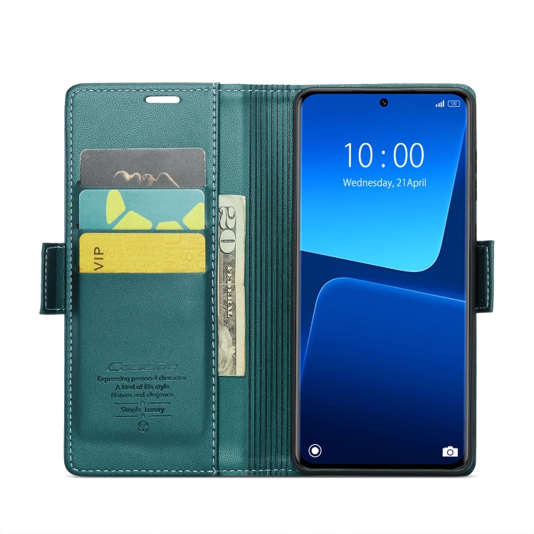 For Xiaomi 13 Pro CaseMe 023 Butterfly Buckle Litchi Texture RFID Anti-theft Leather Phone Case(Pearly Blue) - 13 Pro Cases by CaseMe | Online Shopping South Africa | PMC Jewellery