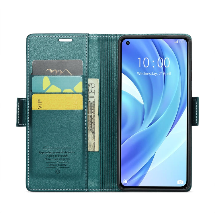 For Xiaomi Mi 11 Lite CaseMe 023 Butterfly Buckle Litchi Texture RFID Anti-theft Leather Phone Case(Pearly Blue) - Xiaomi Cases by CaseMe | Online Shopping South Africa | PMC Jewellery