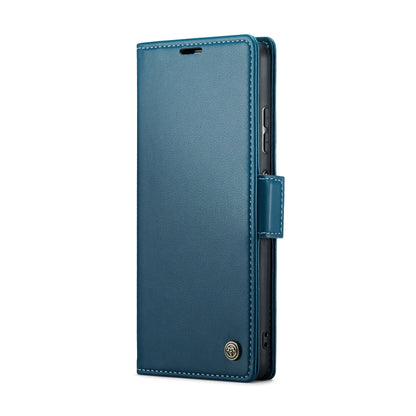 CaseMe 023 Butterfly Buckle Litchi Texture RFID Anti-theft Leather Phone Case For Xiaomi Poco X5 Pro 5G/Redmi Note 12 Pro 5G Global(Blue) - Xiaomi Cases by CaseMe | Online Shopping South Africa | PMC Jewellery
