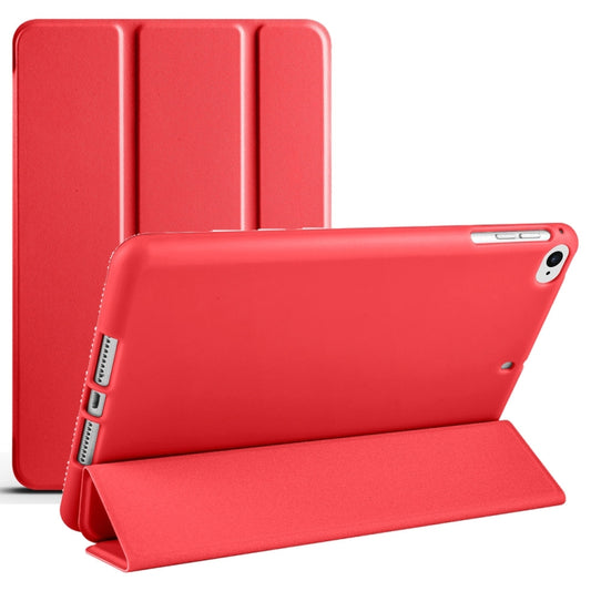 For iPad 9.7 2018 / 2017 / Air 2 / Air 3-folding TPU Horizontal Flip Leather Tablet Case with Holder(Red) - iPad 9.7 (2018) & (2017) Cases by PMC Jewellery | Online Shopping South Africa | PMC Jewellery