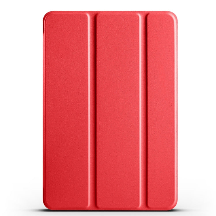 For iPad 9.7 2018 / 2017 / Air 2 / Air 3-folding TPU Horizontal Flip Leather Tablet Case with Holder(Red) - free shipping - PMC TechLife - Order now!