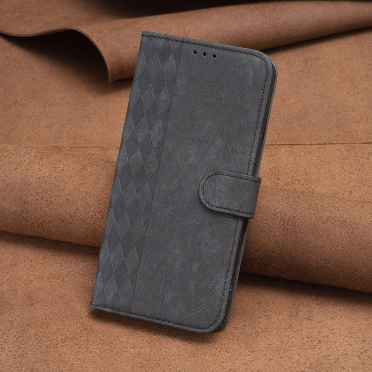 For Samsung Galaxy S21+ 5G Plaid Embossed Leather Phone Case(Black) - free shipping - PMC TechLife - Order now!