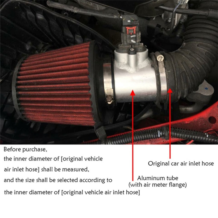 63mm XH-UN605 Car Modified Engine Air Flow Meter Flange Intake Sensor Base for Honda / Ford / Nissan - Air Intake System by PMC TechLife | Online Shopping South Africa | PMC TechLife