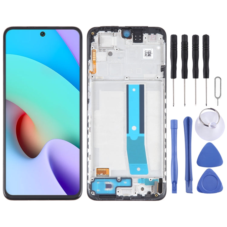 OLED Material LCD Screen For Xiaomi Redmi Note 11 4G Digitizer Full Assembly with Frame - free shipping - PMC TechLife - Order now!