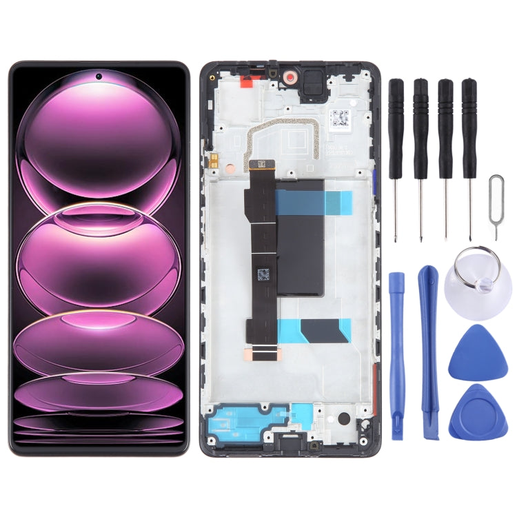 OLED Material Original LCD Screen For Xiaomi Redmi Note 12 Pro 5G Digitizer Full Assembly with Frame - free shipping - PMC TechLife - Order now!