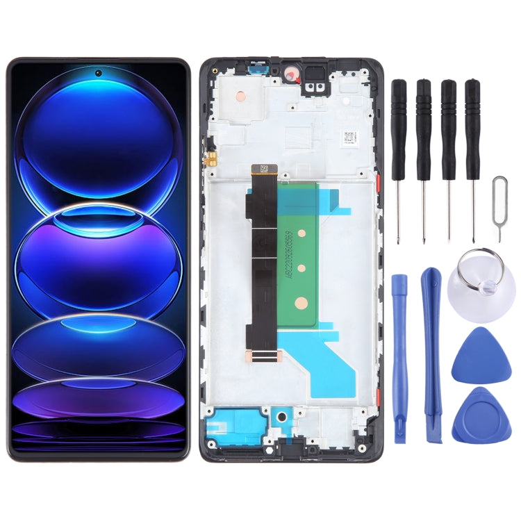 OLED Material Original LCD Screen For Xiaomi Redmi Note 12 Pro+ Digitizer Full Assembly with Frame - free shipping - PMC TechLife - Order now!
