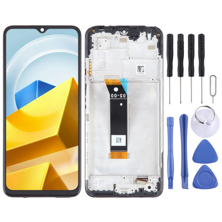 OEM Material LCD Screen For Xiaomi Poco M5 4G Digitizer Full Assembly with Frame - free shipping - PMC TechLife - Order now!