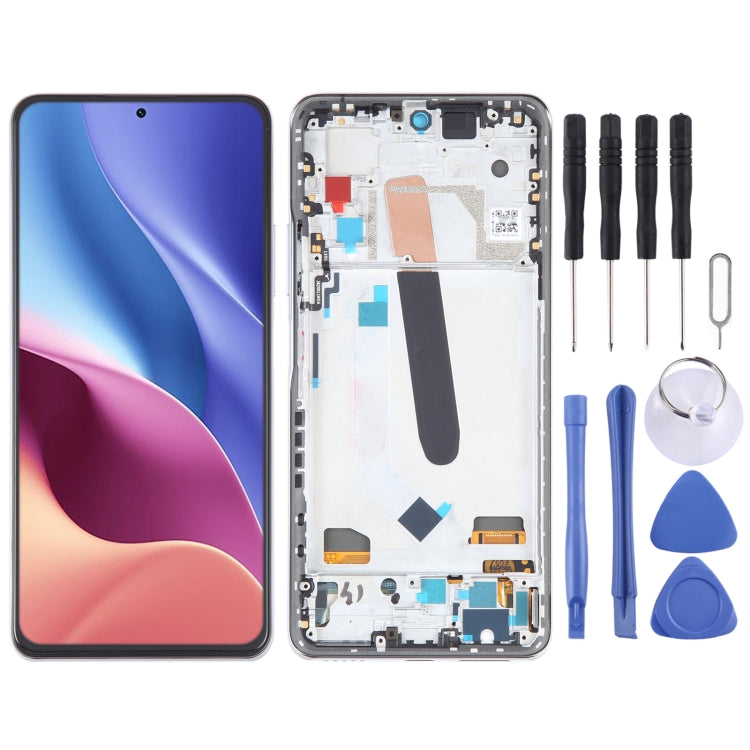 OLED LCD Screen For Xiaomi Redmi K40 Pro+ Digitizer Full Assembly with Frame(Silver) - free shipping - PMC TechLife - Order now!