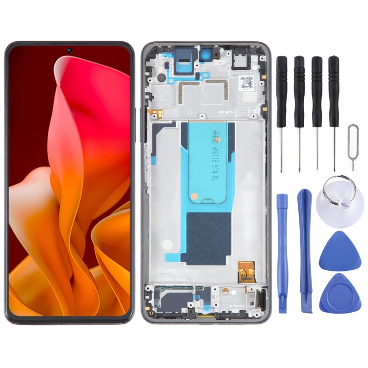 LCD Screen For Xiaomi 11i HyperCharge 5G Digitizer Full Assembly with Frame(Black) - free shipping - PMC TechLife - Order now!