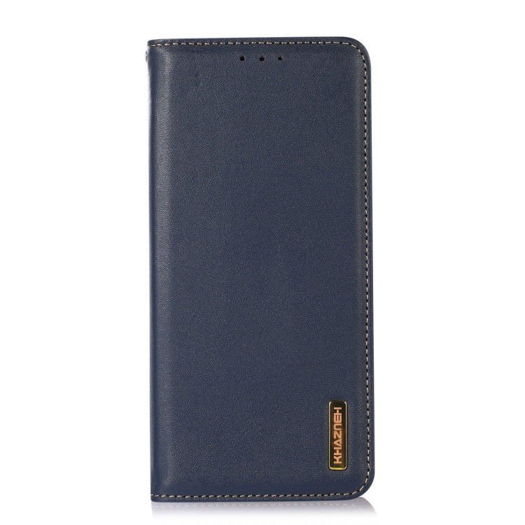 For Xiaomi Redmi Note 12S 4G KHAZNEH Nappa Top Layer Cowhide Leather Phone Case(Blue) - free shipping - PMC TechLife - Order now!
