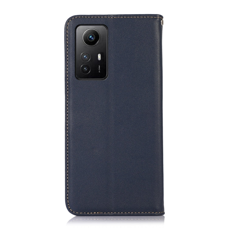For Xiaomi Redmi Note 12S 4G KHAZNEH Nappa Top Layer Cowhide Leather Phone Case(Blue) - free shipping - PMC TechLife - Order now!