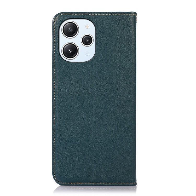 For Xiaomi Redmi 12 KHAZNEH Nappa Top Layer Cowhide Leather Phone Case(Green) - Xiaomi Cases by PMC TechLife | Online Shopping South Africa | PMC TechLife