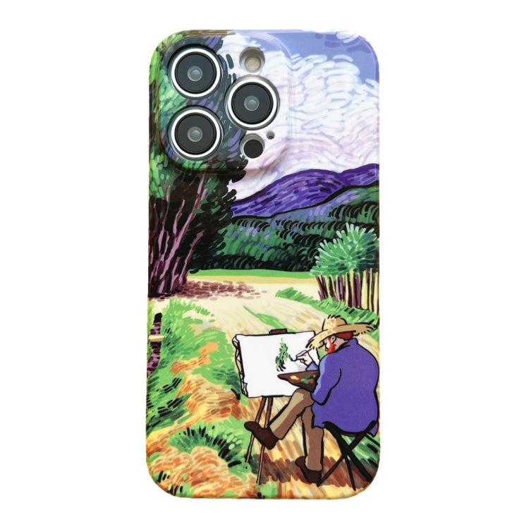 For iPhone 11 Pro Max Precise Hole Oil Painting Pattern PC Phone Case(Painting) - iPhone 11 Pro Max Cases by PMC TechLife | Online Shopping South Africa | PMC TechLife