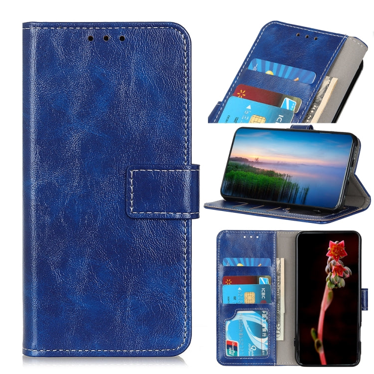 For Xiaomi Redmi Note 12S 4G Retro Crazy Horse Texture Horizontal Flip Leather Phone Case(Blue) - Xiaomi Cases by PMC Jewellery | Online Shopping South Africa | PMC Jewellery