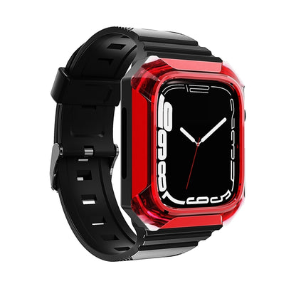 Armor Case Integrated TPU Watch Band For Apple Watch SE 2022 40mm(Red) - Watch Bands by PMC Jewellery | Online Shopping South Africa | PMC Jewellery