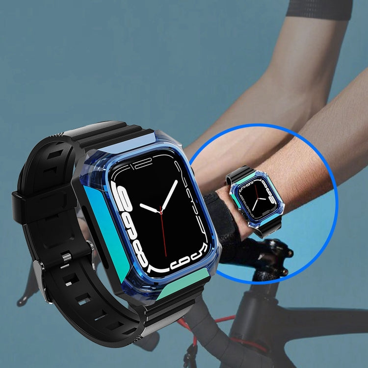 Armor Case Integrated TPU Watch Band For Apple Watch 5 44mm(Purple) - Watch Bands by PMC TechLife | Online Shopping South Africa | PMC TechLife