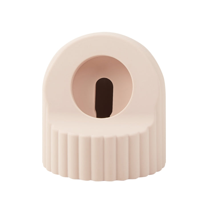 For Apple Watch Wave Pattern Silicone Watch Charging Stand(Silty Sand) - Charger / Holder by PMC TechLife | Online Shopping South Africa | PMC TechLife