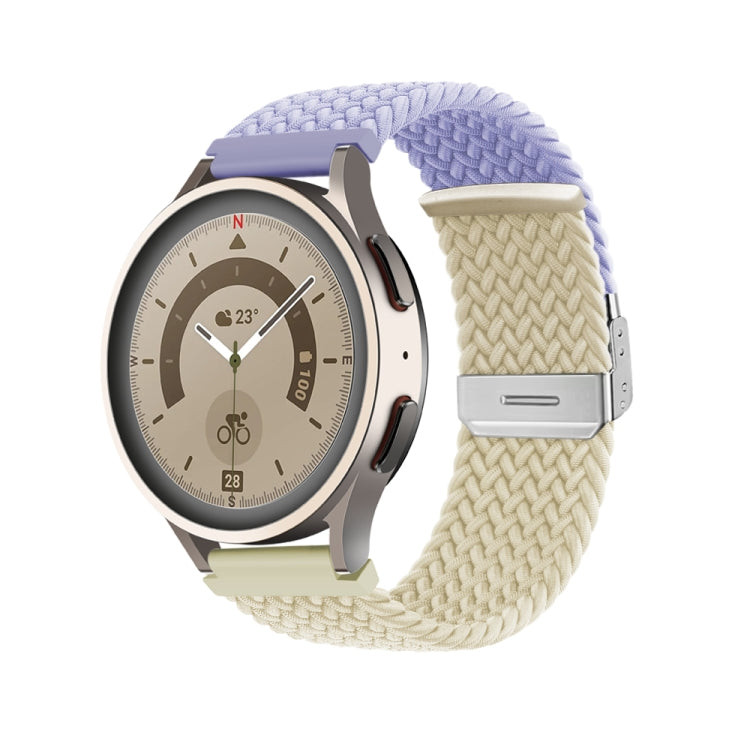 22mm Buckle Braided Nylon Watch Band(Purple Starlight) - 22mm Bands by PMC TechLife | Online Shopping South Africa | PMC TechLife