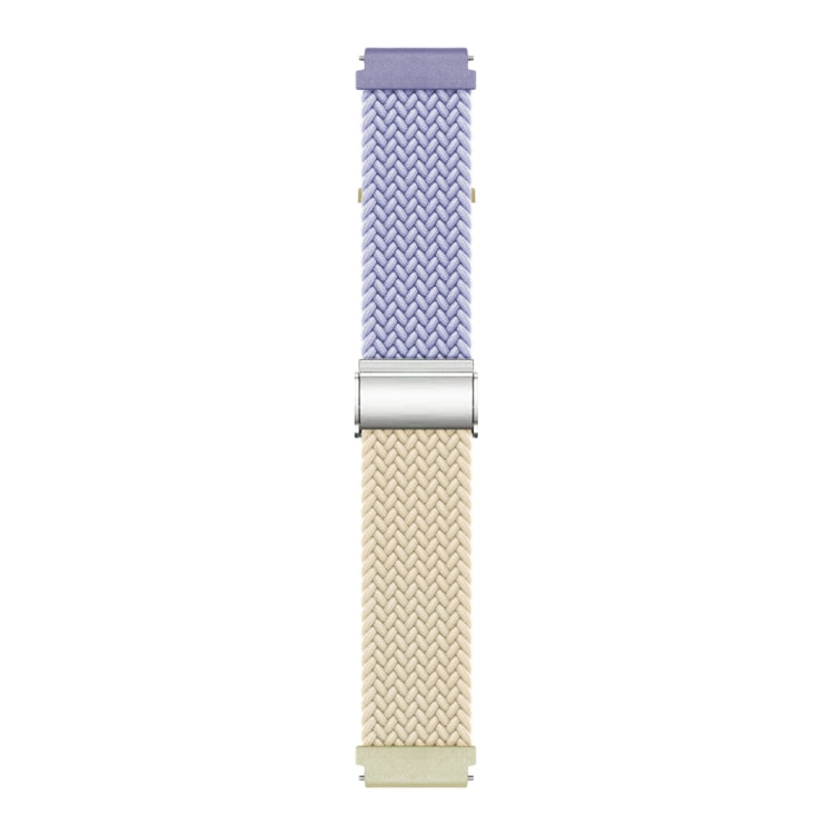 22mm Buckle Braided Nylon Watch Band(Purple Starlight) - 22mm Bands by PMC TechLife | Online Shopping South Africa | PMC TechLife