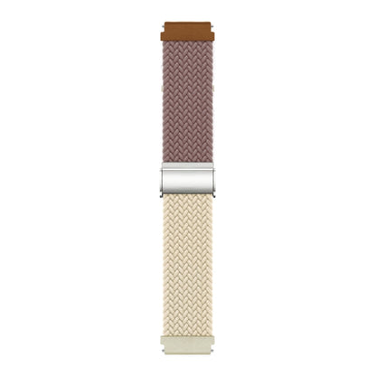 22mm Buckle Braided Nylon Watch Band(Smokey Purple Starlight) - 22mm Bands by PMC Jewellery | Online Shopping South Africa | PMC Jewellery