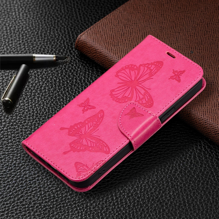 For Xiaomi Civi 3 5G Two Butterflies Embossing Leather Phone Case(Rose Red) - Xiaomi Cases by PMC Jewellery | Online Shopping South Africa | PMC Jewellery